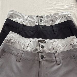 Banana Republic Men's Black and Gray Shorts